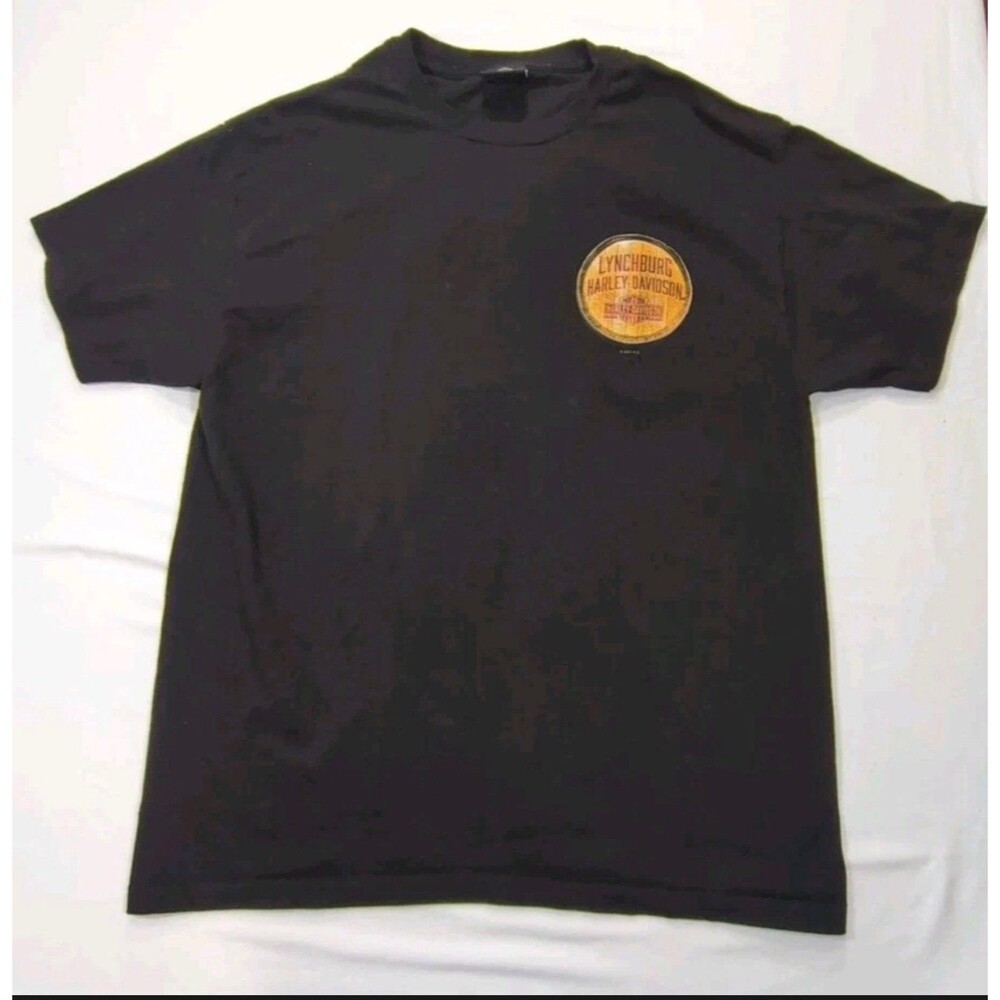 The Harley Davidson Whiskey Barrel Lynchburg Tennessee Black Mens Size Large